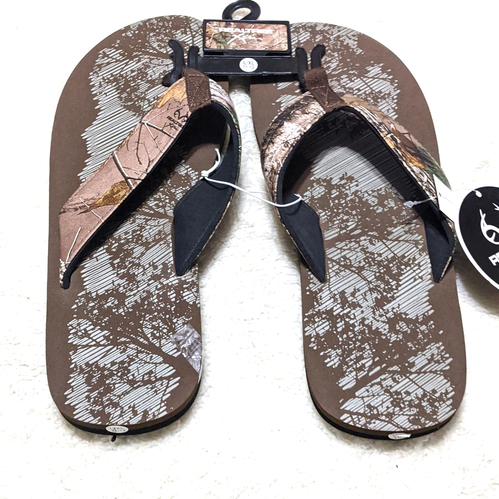 Men's realtree flip flops